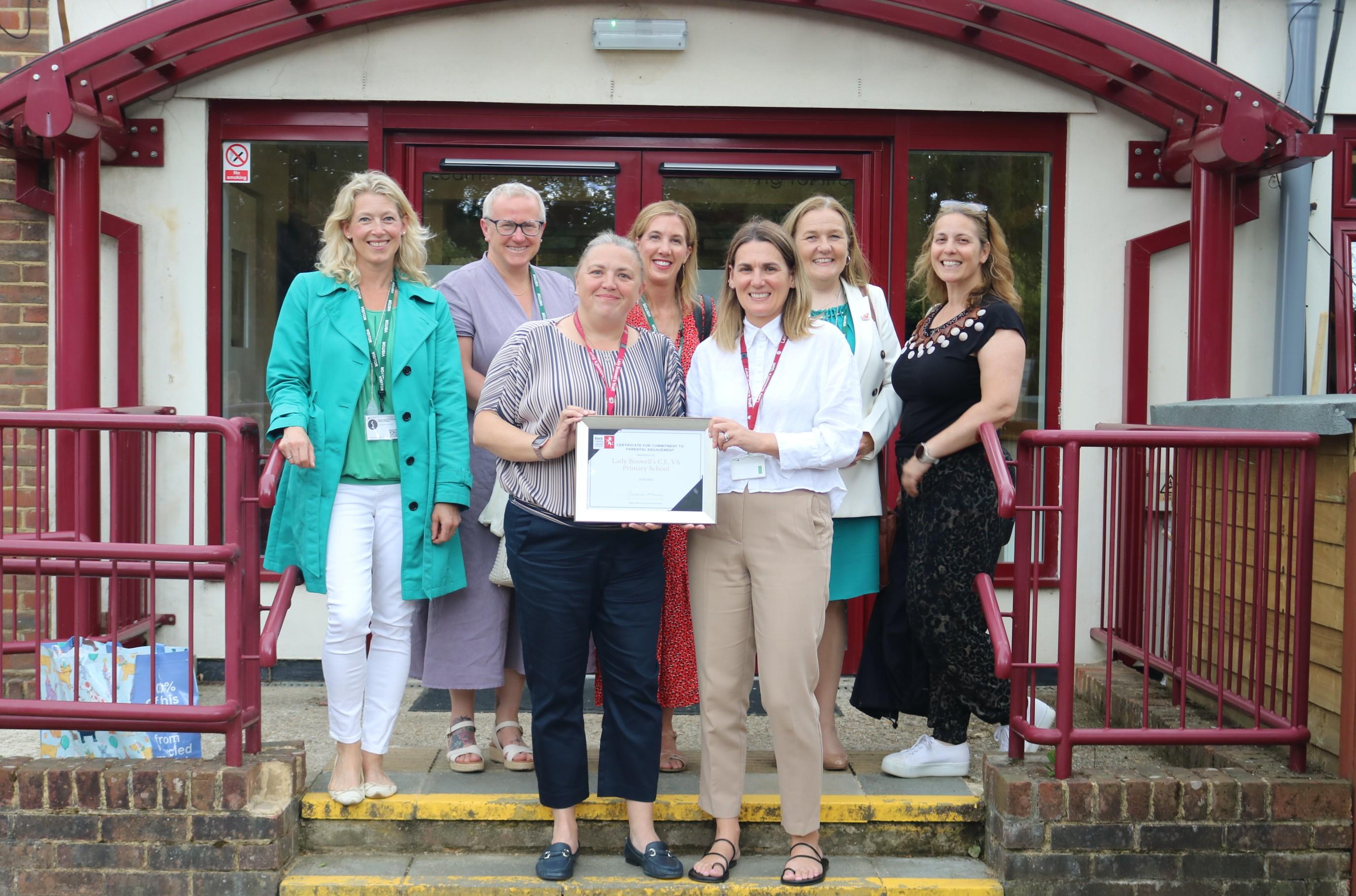 2025 Receiving Certificate of Commitment to Parental Engagement